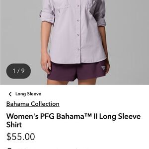 Columbia Women's SPF30+ pink shirt- size medium